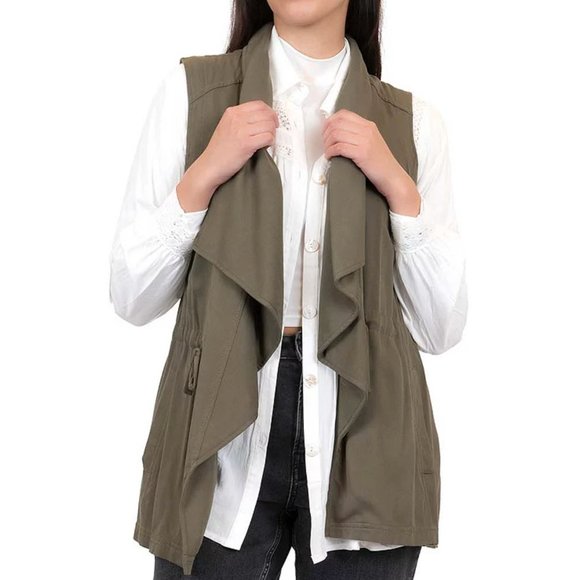 Badgley Mishka waterfall front vest szM - Picture 1 of 12